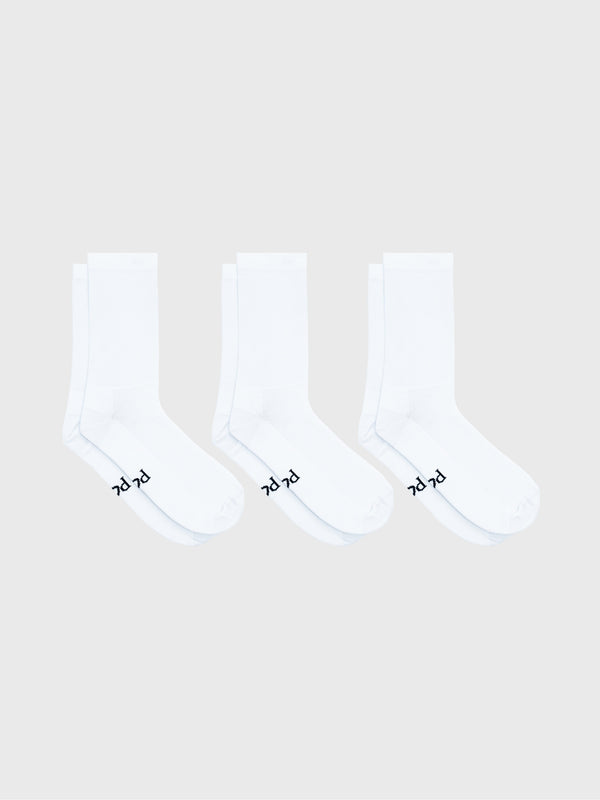 3-Pack Permanent White Socks