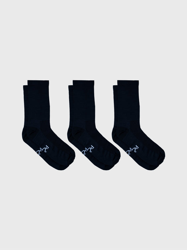 3-Pack Permanent Black Socks